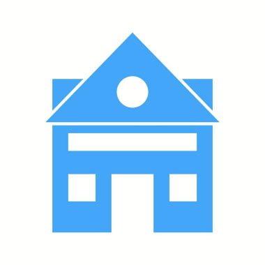 Güzel Ev Vektörü Kabartma Simgesi