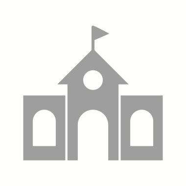 Güzel Kolej Vektörü Glyph Simgesi