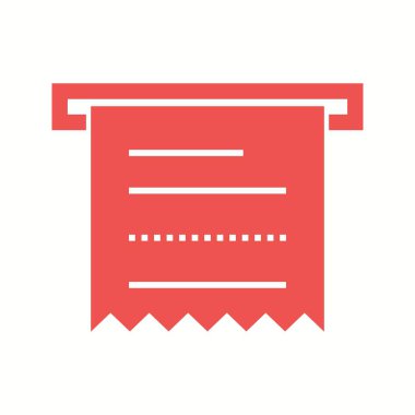 Güzel Makbuz Vektör Kabartma Simgesi