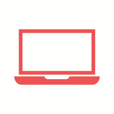 Güzel Laptop Vektör Glyph simgesi