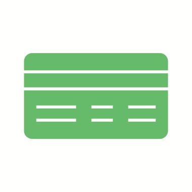 Güzel Banka kartı Vektör Kabartma Simgesi