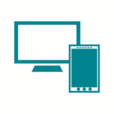 Güzel Bilgisayar Vektörü Glyph simgesi