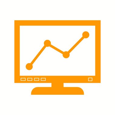 Bilgisayar Vektörü Glyph simgesinde güzel bir grafik