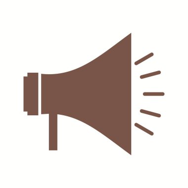 Güzel Megafon Vektör Glyph simgesi