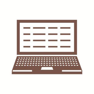 Güzel Not Defteri Vektörü Glyph simgesi