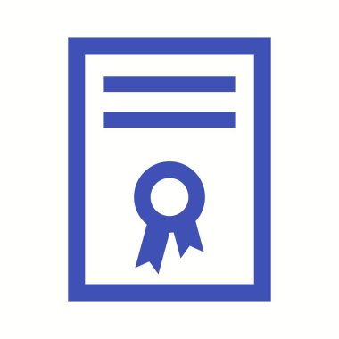 Güzel Diploma Vektörü Kabartma Simgesi