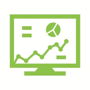 Güzel İşletme Grafiği Vektör Kabartma Simgesi