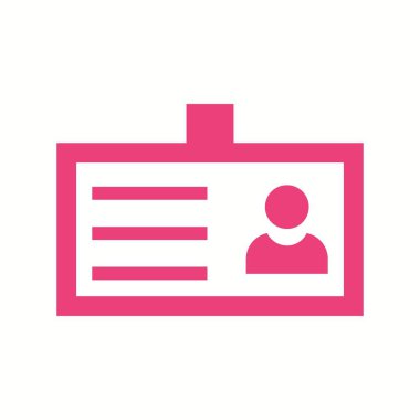 Güzel Kimlik Vektör Kabartma Simgesi