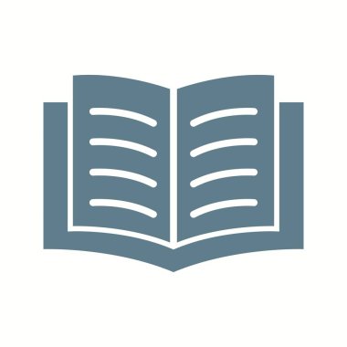 Güzel Kitap Vektörü Glyph simgesi