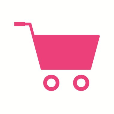 Güzel Cart Vektör Glyph simgesi