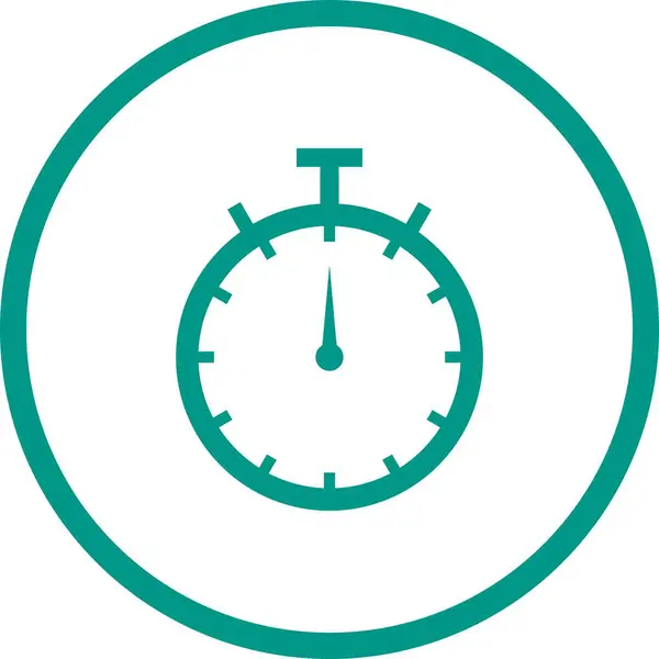 Güzel Saat Vektörü Kabartma Simgesi — Stok Vektör