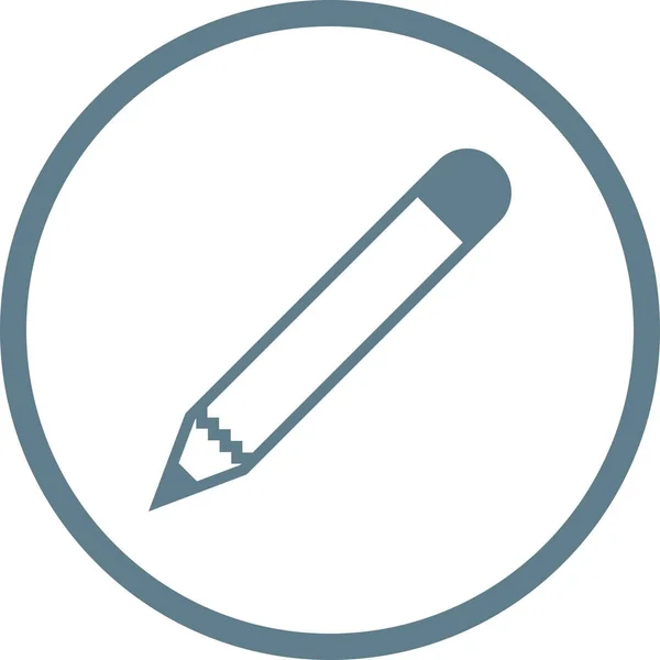 Hermoso icono del glifo del vector del lápiz — Archivo Imágenes Vectoriales