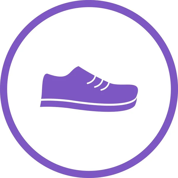 Beautiful Shoe Vector Glyph icon — Stock Vector