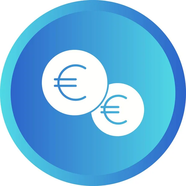 Векторная икона Евро — стоковый вектор