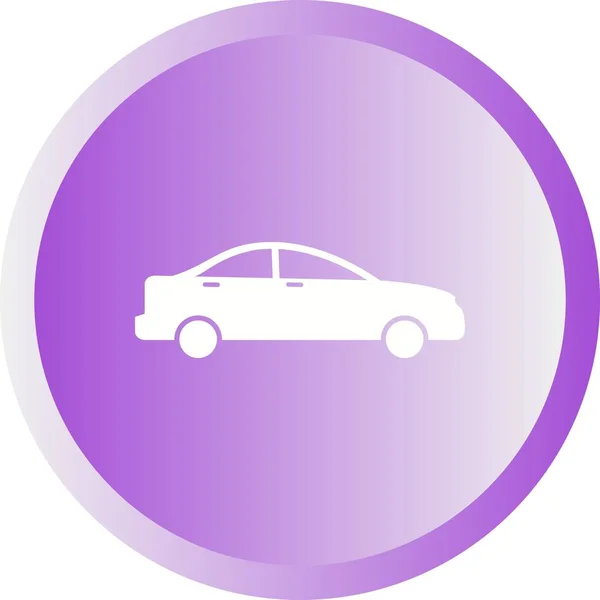 Beautiful Car Vector Glyph icon — Stock Vector