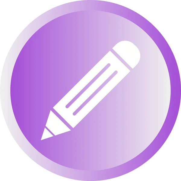 Gyönyörű ceruza vektor Glyph ikon — Stock Vector