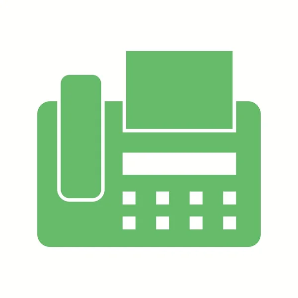 Beautiful Fax machine Vector Glyph Icon — Stock Vector