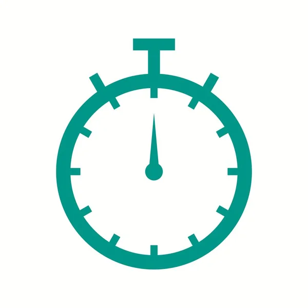 Reloj hermoso Vector Glifo icono — Vector de stock