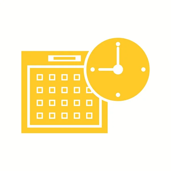 Belo calendário ícone Vector Glyph —  Vetores de Stock