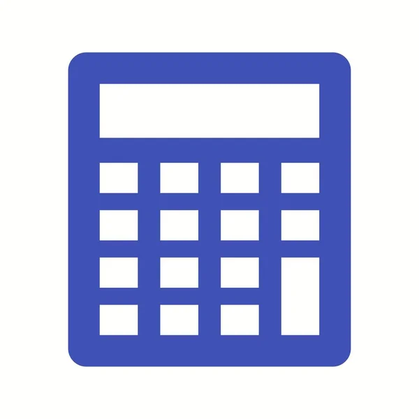 Mooie Calculator Vector Glyph Ikoon — Stockvector