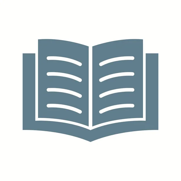 Ícone de Glyph de vetor de livro bonito —  Vetores de Stock