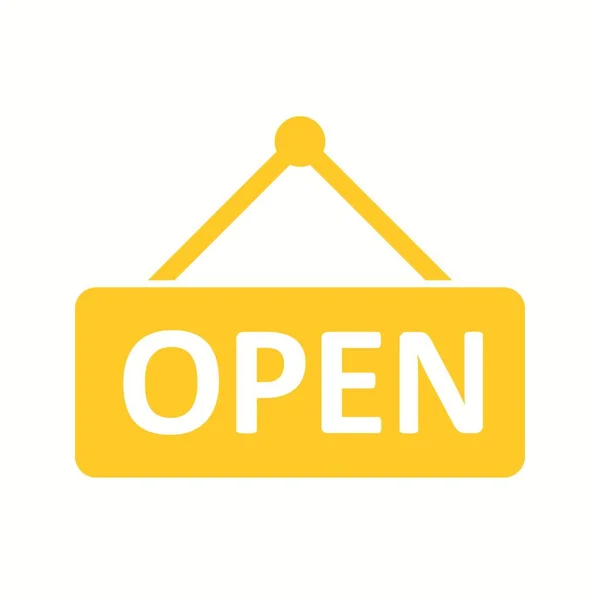 Belo ícone Open Vector Glyph — Vetor de Stock