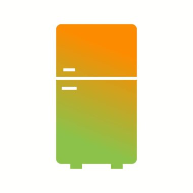 Eşsiz Buzdolabı Vektör Kabartma Simgesi