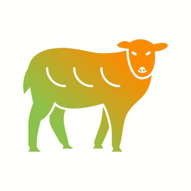 Eşsiz Koyun Vektör Kabartma Simgesi