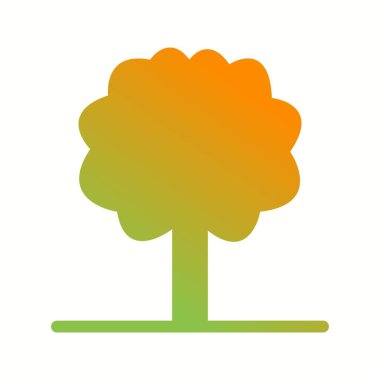 Benzersiz Ağaç I Vektör Kabartma Simgesi