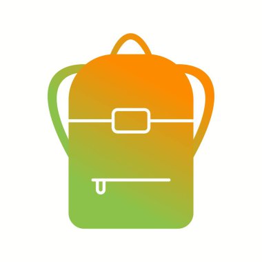 Eşsiz Sırt Çantası Vektör Kabartma Simgesi