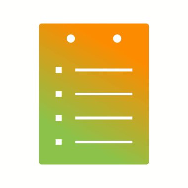 Eşsiz Notlar Vektör Kabartma Simgesi