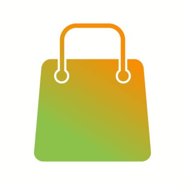 Eşsiz Alışveriş Torbası Vektör Kabartma Simgesi