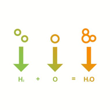 Benzersiz Kimyasal Formül Vektör Kabartma Simgesi