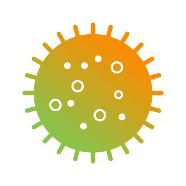 Slayt Vektörü Kabartma Simgesinde Eşsiz Bakteri