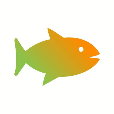 Benzersiz Balık Vektörü Kabartma Simgesi