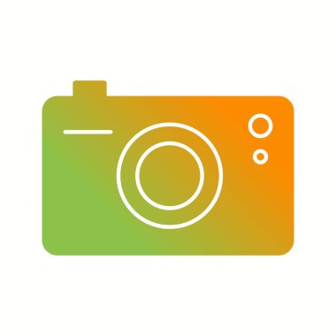 Benzersiz Kamera Vektörü Kabartma Simgesi