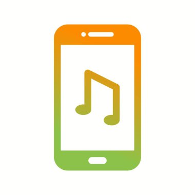 Benzersiz Müzik Uygulaması Vektör Kabartma Simgesi
