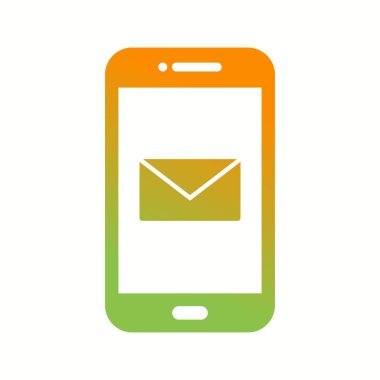 Eşsiz Mesajlaşma Uygulaması Vektör Kabartma Simgesi