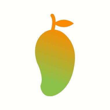 Benzersiz Mango Vektör Kabartma Simgesi