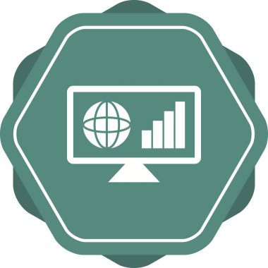 Eşsiz İş Haberleri Vektörü Glyph Simgesi