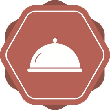 Eşsiz Kaplanmış Gıda Vektörü Şekil Simgesi