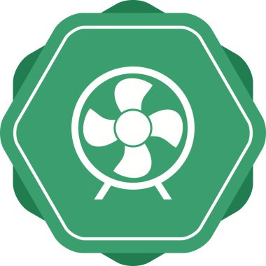 Eşsiz Elektrik Fan Kabartma Vektör Simgesi