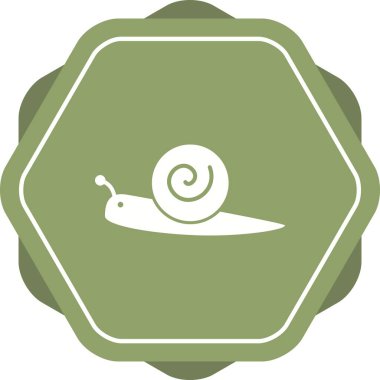 Eşsiz Salyangoz Kabartma Vektör Simgesi