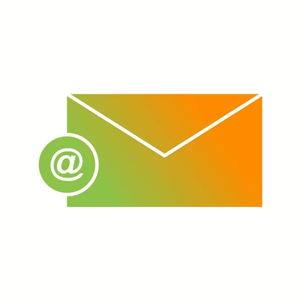 Único Vetor Email Glyph Icon —  Vetores de Stock