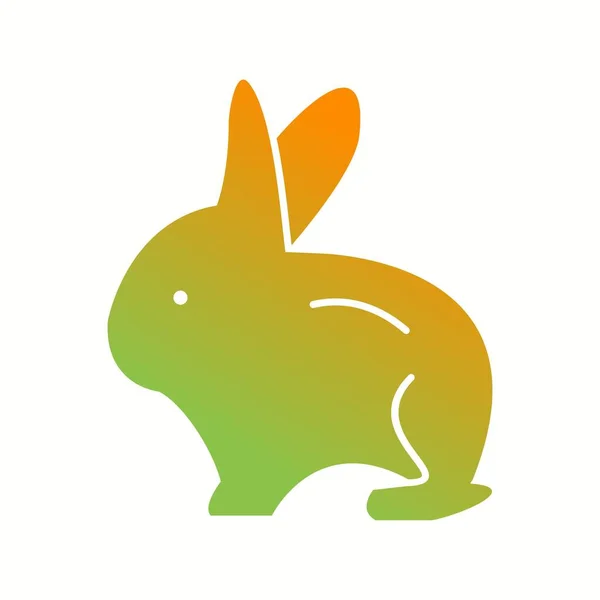 Уникальная Векторная Икона Кролика — стоковый вектор