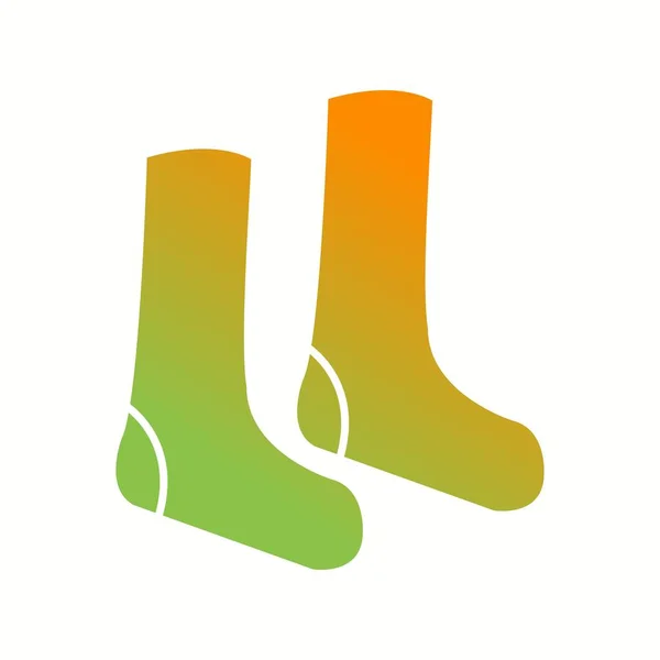 Μοναδικές Κάλτσες Εικονίδιο Διανυσματικής Γλυφάδας — Διανυσματικό Αρχείο