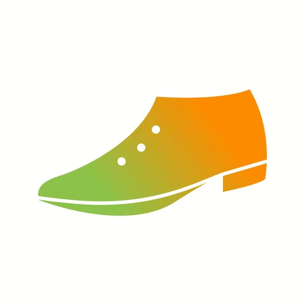 Unique Formal Shoes Vector Glyph Icon — Stock Vector