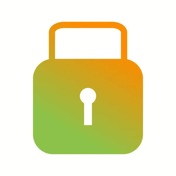 Einzigartiges Security Vector Glyph Icon — Stockvektor