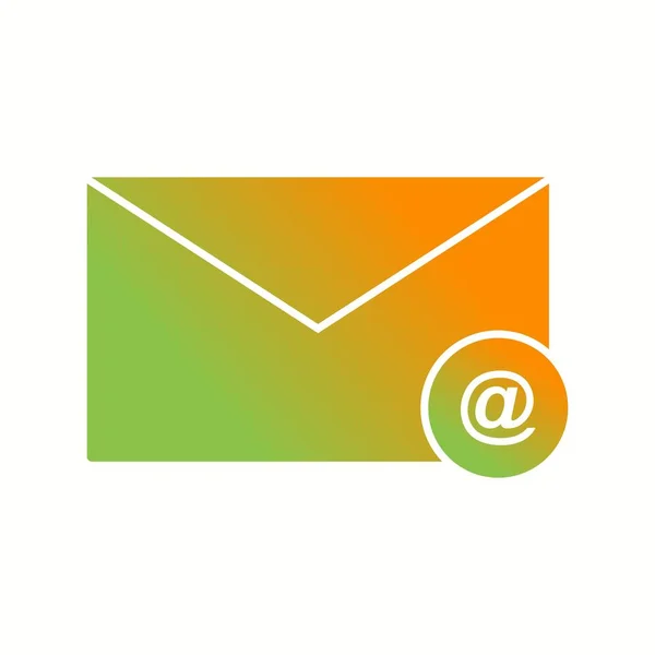 Unik Mail Vector Glyph Icon – stockvektor