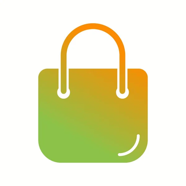 Einzigartige Handtasche Vector Glyph Icon — Stockvektor